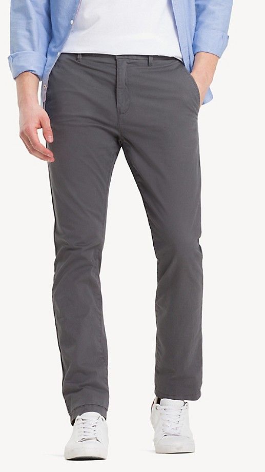 Stretch Cotton Twill Straight Fit Chino | Tommy Hilfiger (US)