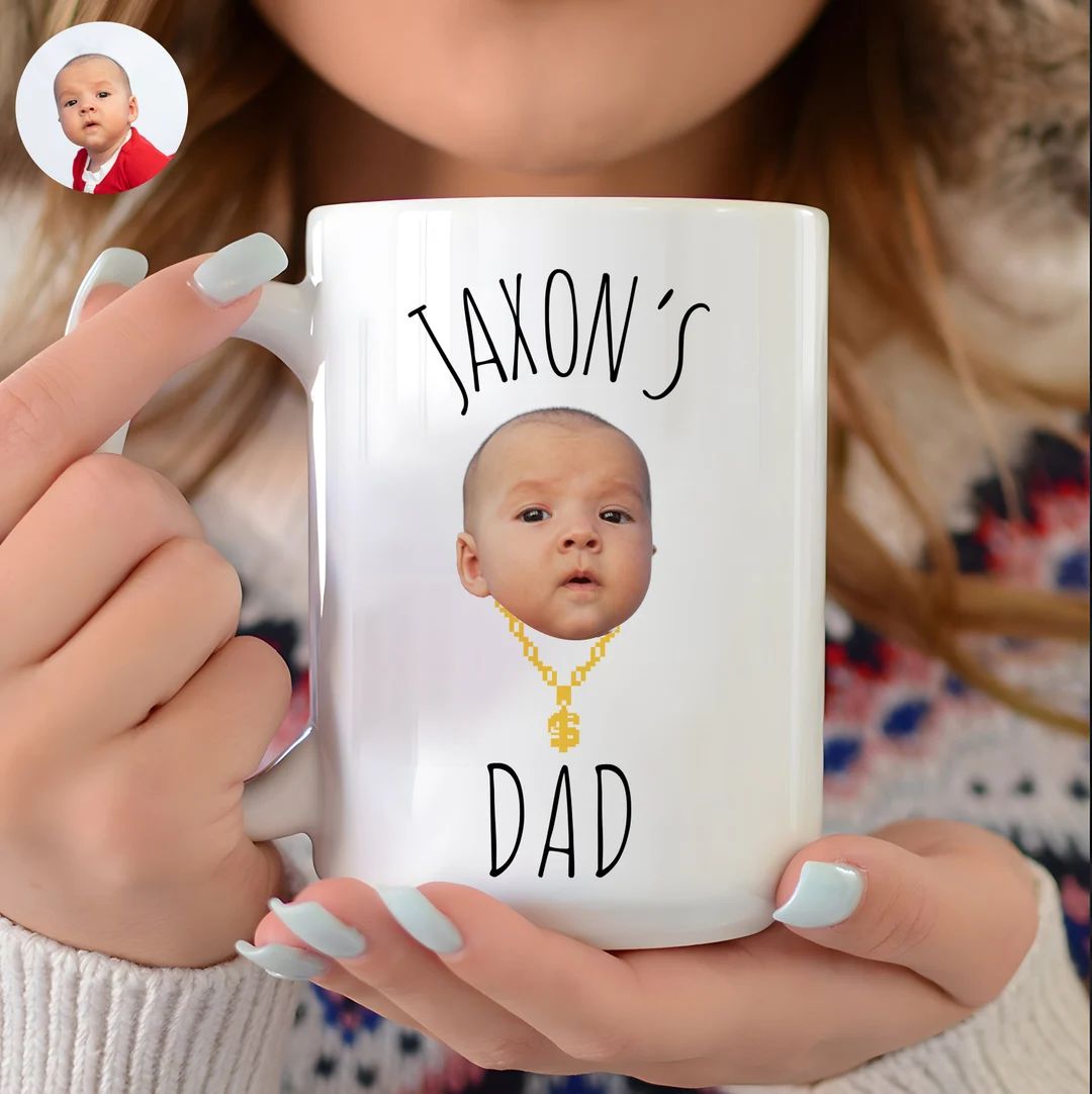 Custom Baby Face Coffee Mug Personalized Baby Photo Mug Gift for Baby Mom Dad Grandma Grandpa Mug... | Etsy (US)