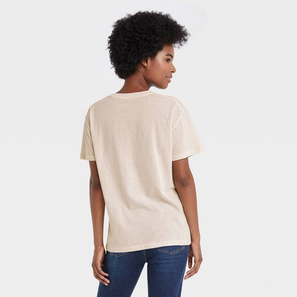 Women's The Rolling Stones Multi Logo Short Sleeve Graphic T-Shirt - Beige | Target