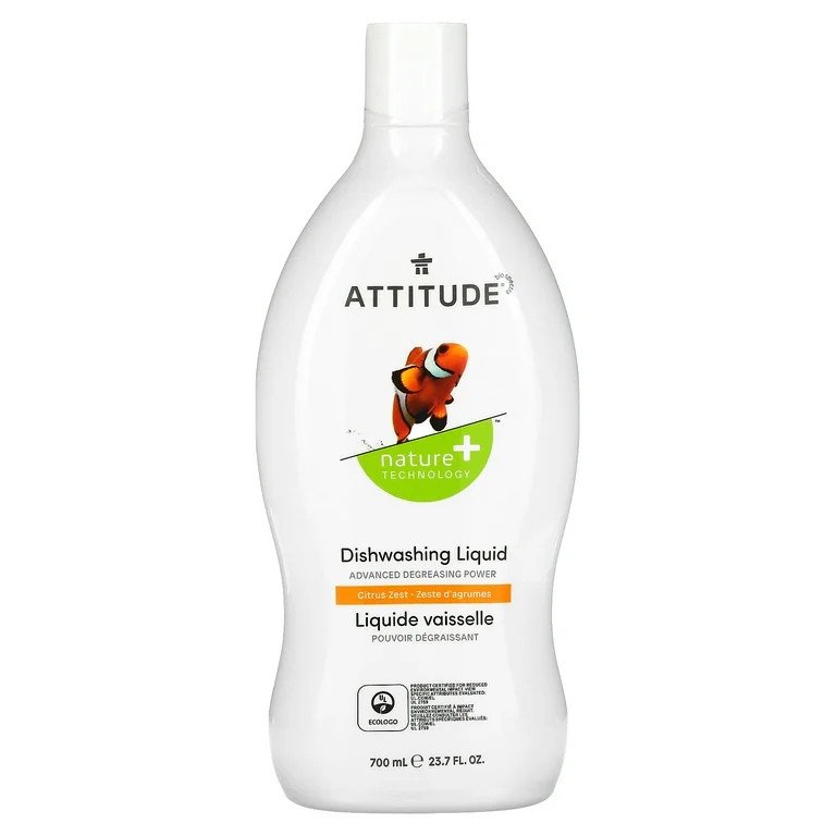 ATTITUDE Liquid Dish Soap, Citrus Scent, 23.7 Ounce | Walmart (US)
