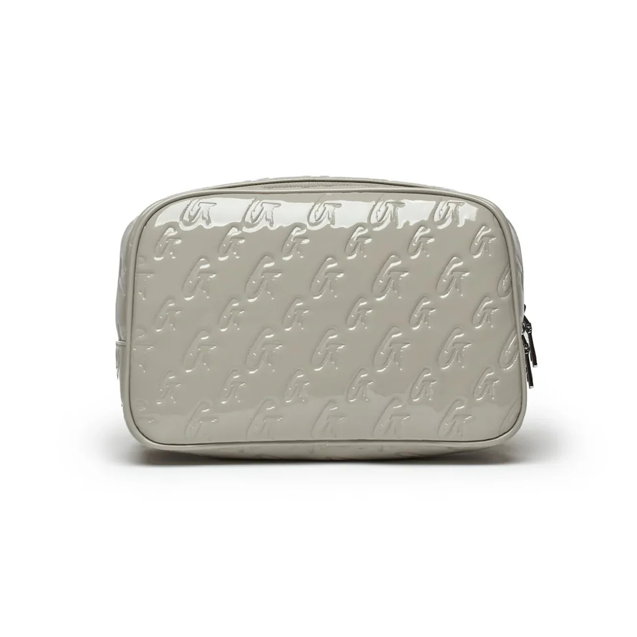 SMALL MONOGRAM TOILETRY BAG - MIRROR GRAY | Glam-Aholic Lifestyle