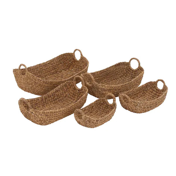 Seagrass Basket Oval (Set of 5) | Bed Bath & Beyond