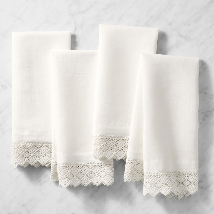 Crotchet Lace Napkins, Set of 4 | Williams-Sonoma
