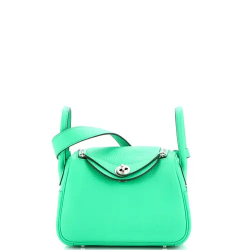 Pre-Owned Hermes Lindy Bag Clemence Mini in Green at Nordstrom, Size X-Small | Nordstrom