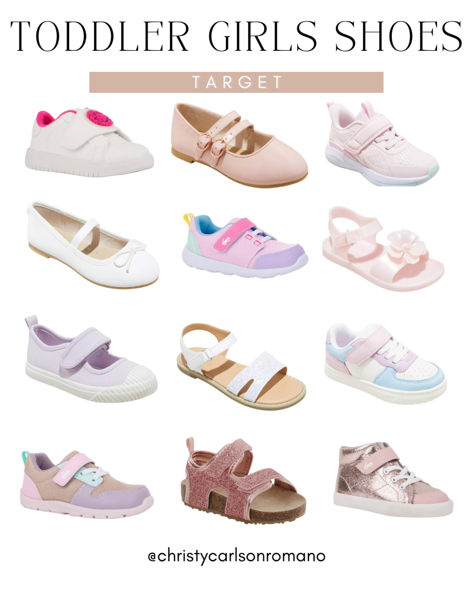 How cute are these shoes for your little girl? Head to Target and choose from the variety of sandals, sneakers, and Mary Jane ballet flats available. All perfect for everyday and any occasions!
#shoesinpo #affordablefinds #summerwardrobe #giftguideforgirls

#LTKStyleTip #LTKShoeCrush #LTKSeasonal