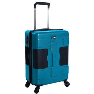 TACH V3 Hard Shell Carry On Rolling Travel Tote Suitcase Luggage Bag, Sky Blue | The Home Depot