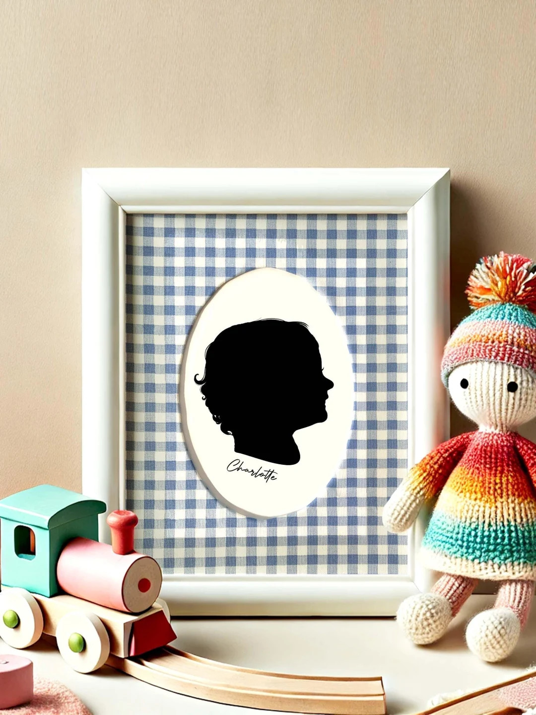 5 X 7" Custom Silhouette Portrait - Etsy | Etsy (US)