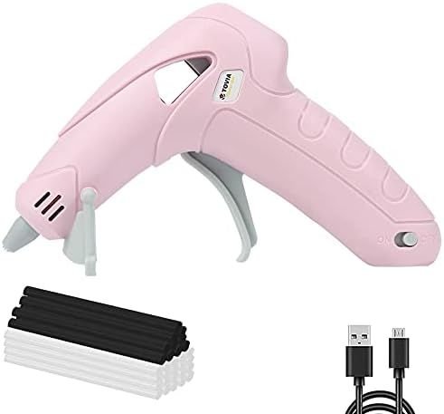Wireless Hot Glue Gun with Stand, Battery Operated Mini Cordless Rechargeable Hot Melt Gun Kit with  | Amazon (US)