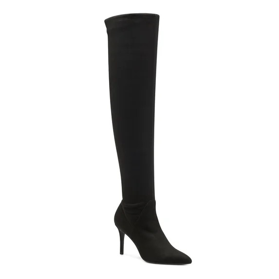 JESSICA SIMPSON Womens Almond Black Cushioned Abrine Pointed Toe Stiletto Zip-Up Dress Boots 9 M | Walmart (US)