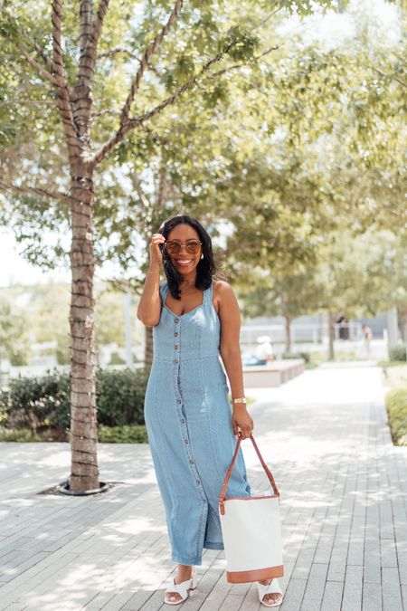 Denim dresses are so in! Summer outfits spring dressess

#LTKOver40 #LTKStyleTip #LTKSaleAlert