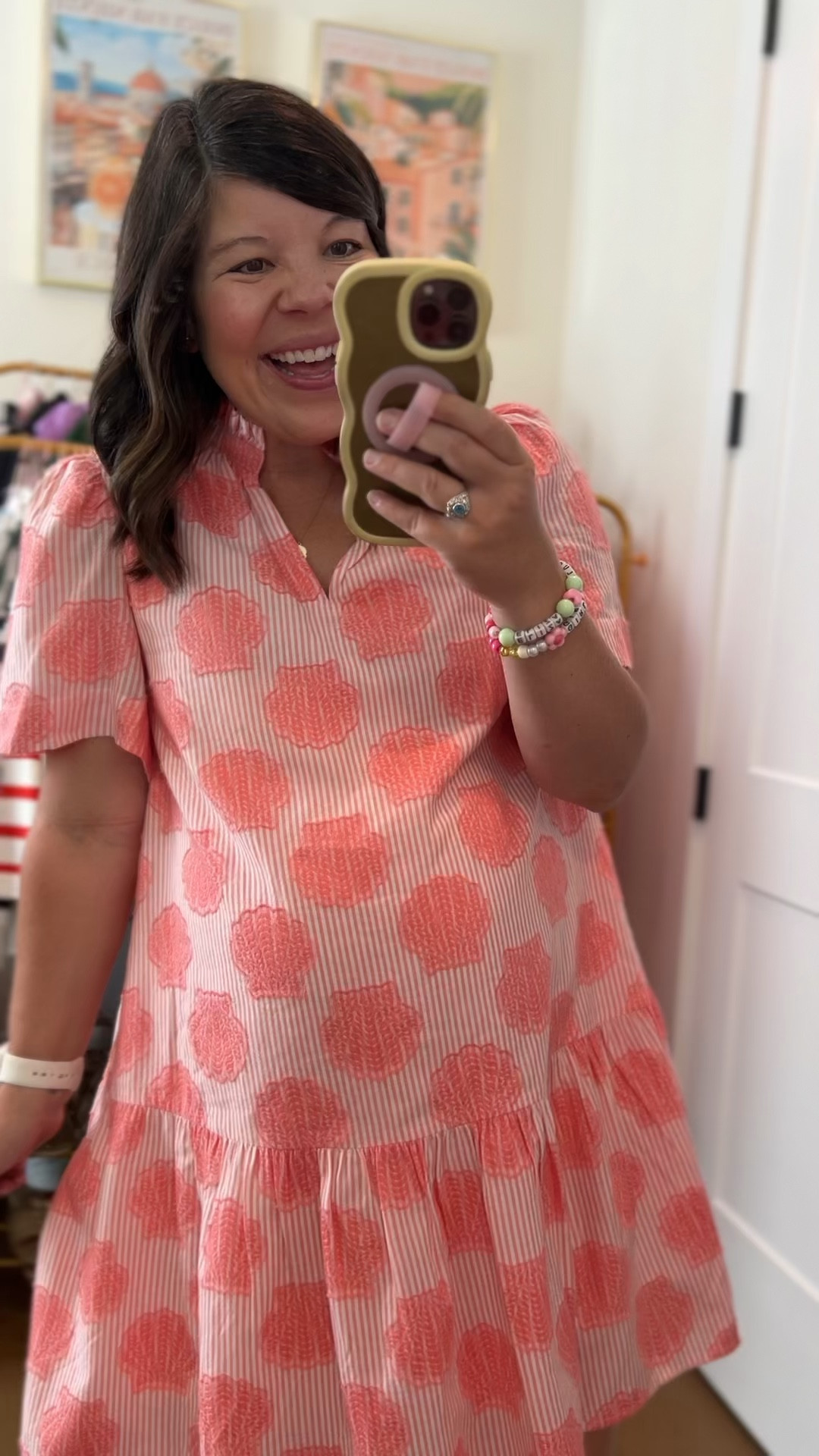Bump friendly dress at 31 weeks pregnant. I’m in a size small with plenty of room!

#LTKBaby #LTKBump #LTKootd