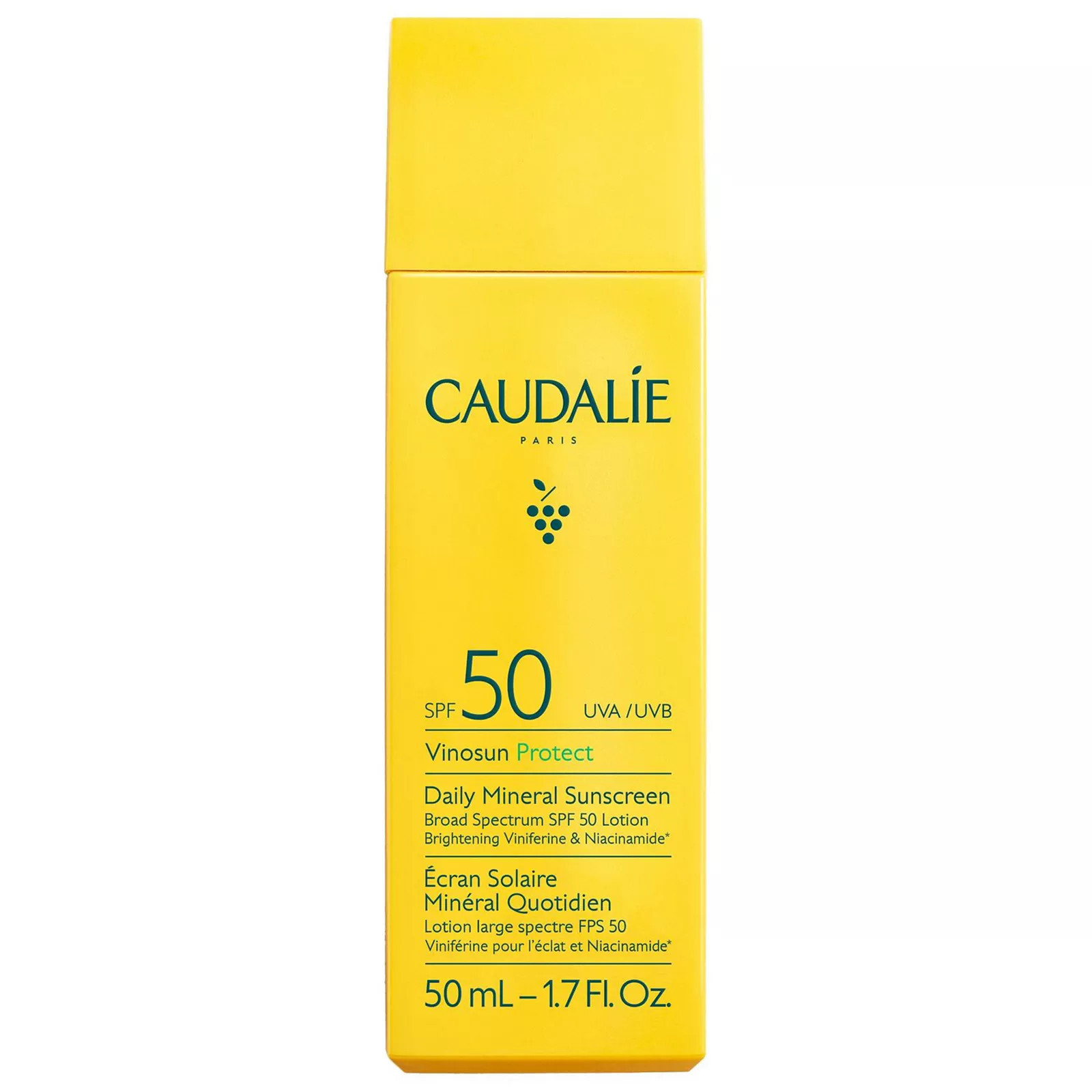 Caudalie Vinosun Protect Brightening Daily Mineral Face Sunscreen SPF 50 with Niacinamide, None | Kohl's