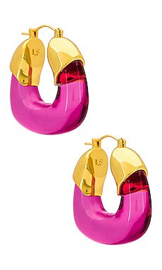 Lizzie Fortunato Organic Hoops in Flamingo from Revolve.com | Revolve Clothing (Global)