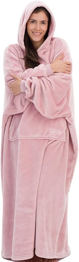 THE COMFY Dream Long | Oversized Floor Length Light Microfiber Wearable Blanket, Seen on Shark Ta... | Amazon (US)