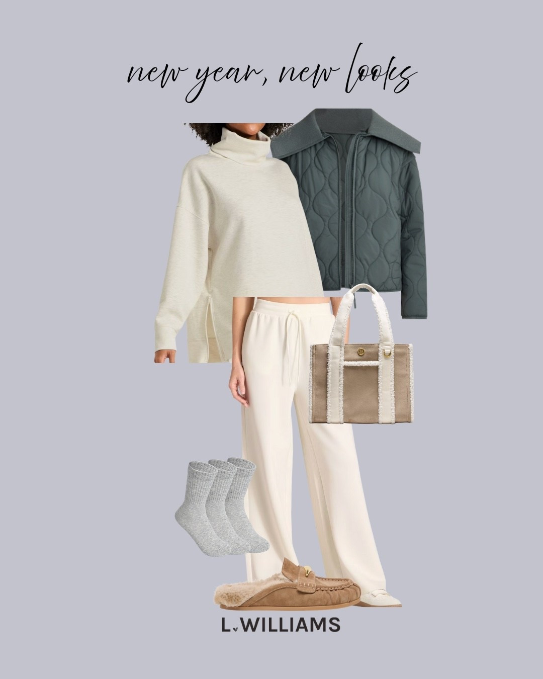 Athleisure but elevated and sleek.  