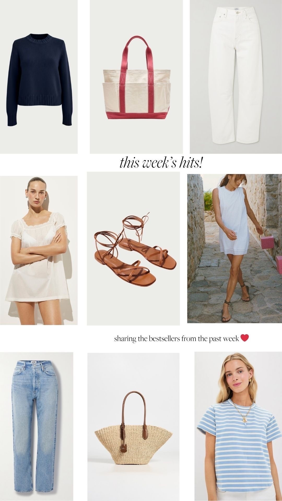Last week’s best sellers are up! A lot of @J.Crew last week! I mean how cute is that tote??? 

So many good picks that I wear on repeat. 

#LTKSeasonal #LTKootd #LTKgrwm