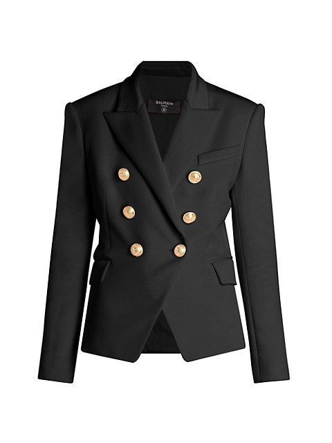 Double-Breasted Jersey Jacket | Saks Fifth Avenue