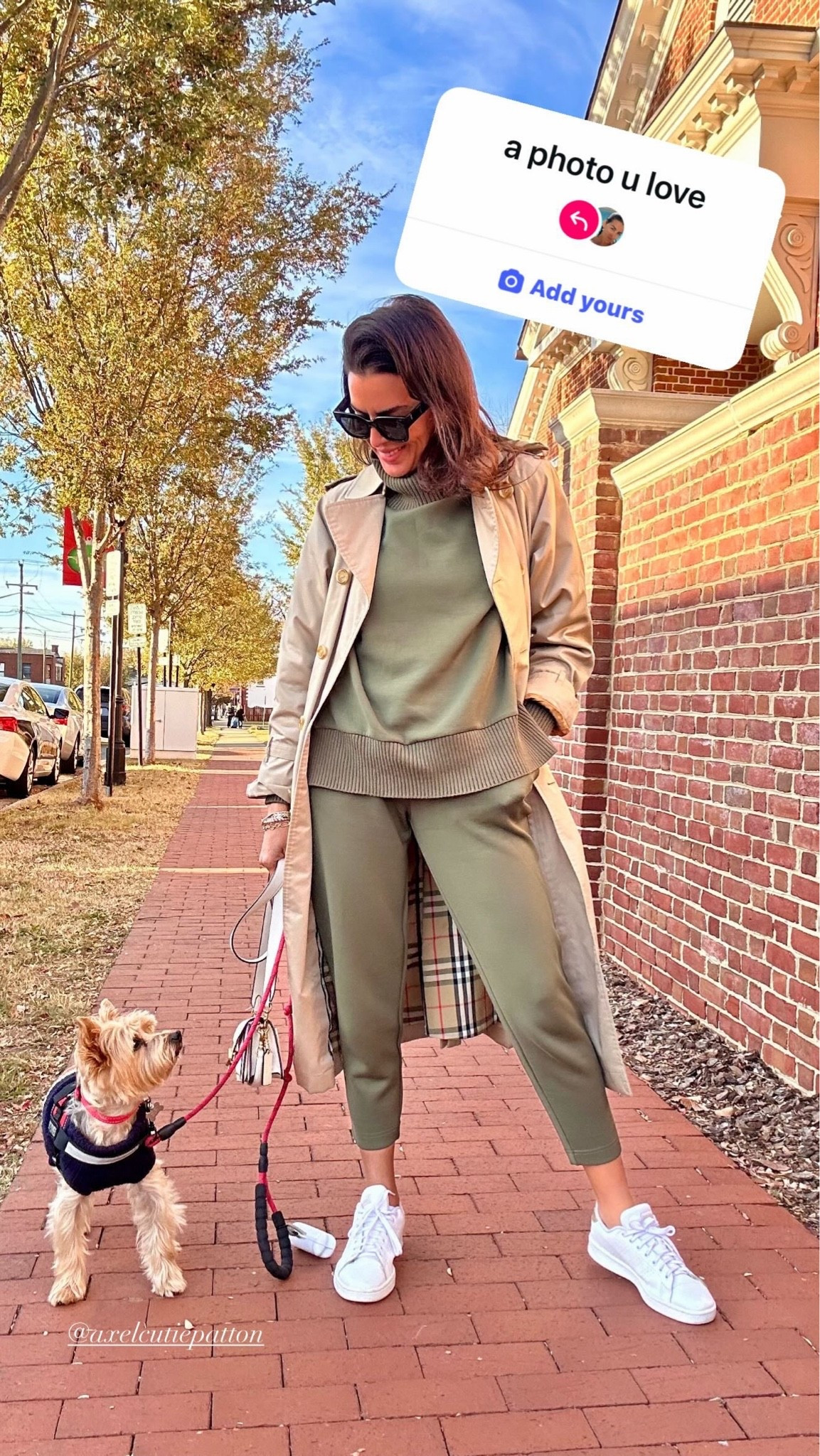 Size s in top and pants. Trench coat is a vintage find. Adding similar ones! 
Casual outfit, travel outfit, fall style.