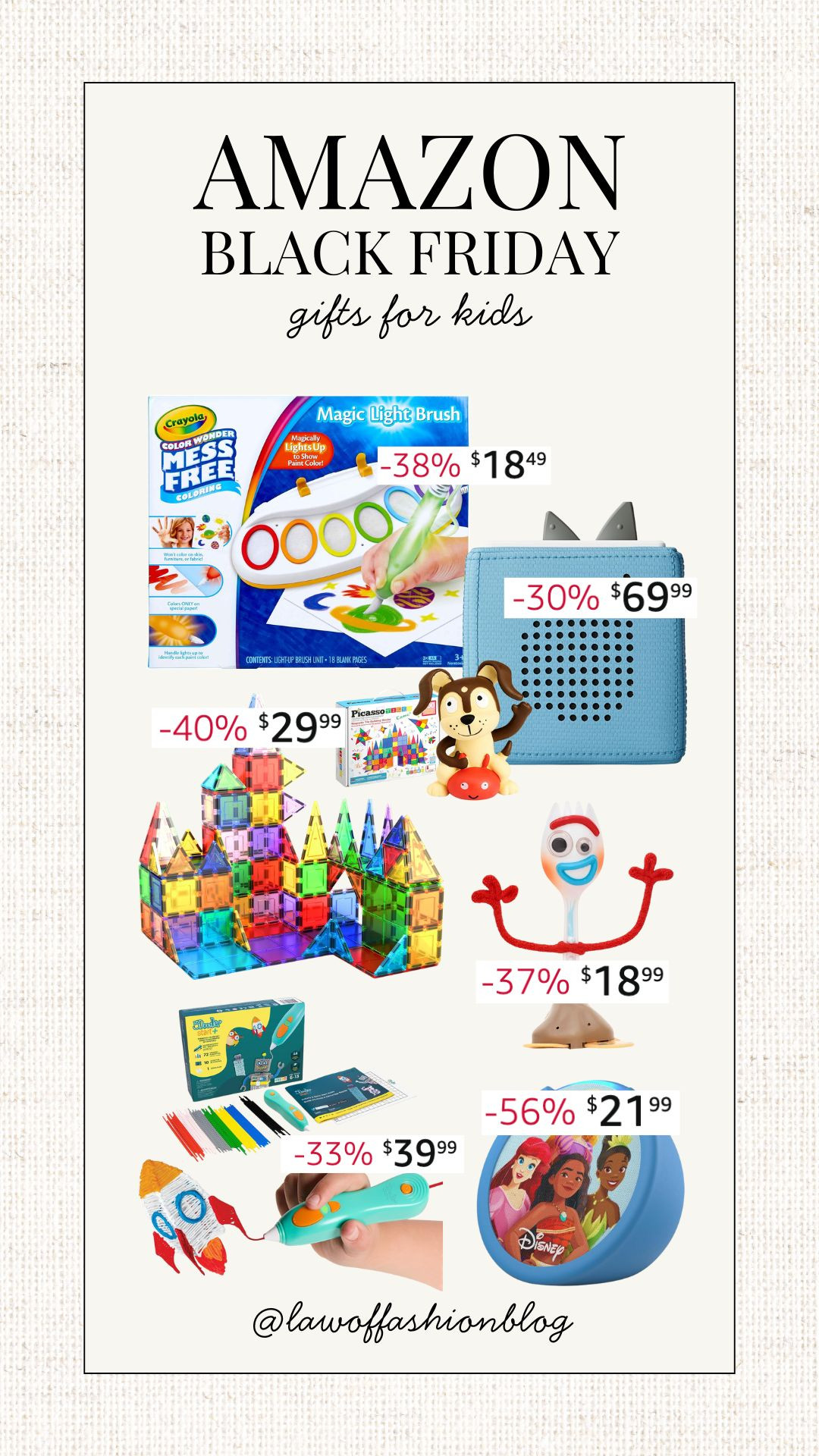 Amazon Black Friday deals on gifts for kids! Top-rated toys, girls, boys, Christmas gifting, holiday gift, ideas, Tonies, Echo, magentic tiles, sale alert. 

 #LTKCyberWeek #LTKGiftGuide #LTKKids