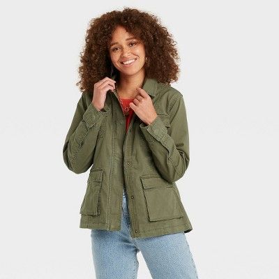 Women&#39;s Anorak Jacket - Universal Thread&#8482; Olive Green S | Target