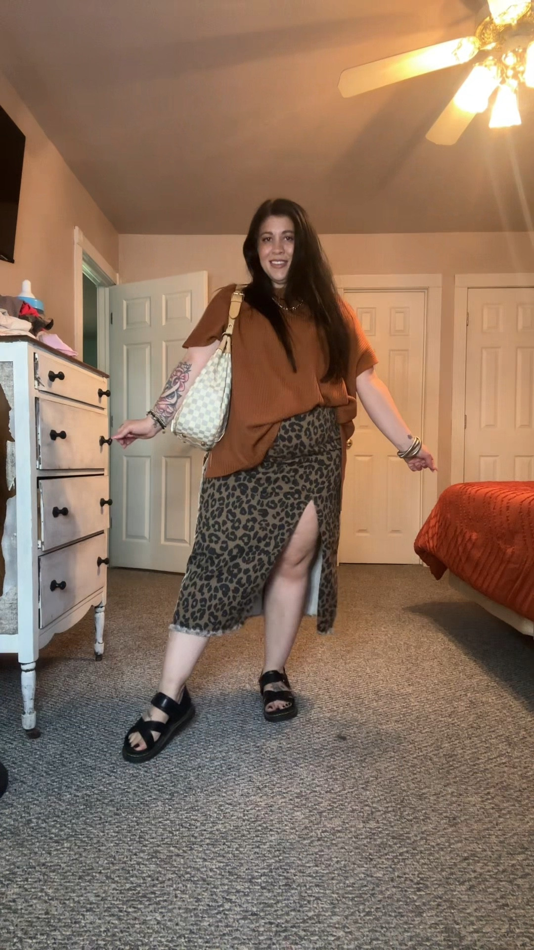 This outfit is giving me all the cozy fall vibes while still being cool enough for this summer weather. My top, skirt, and shoes are all from TikTok but I found similar ones on Amazon.

#LTKFindsUnder100 #LTKFindsUnder50 #LTKSeasonal