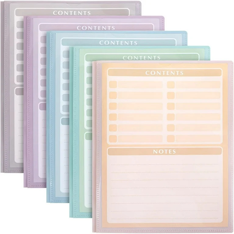 Mr. Pen- Plastic Folders with Clear Front Pocket, 5 pcs, Pastel Colors, Pocket Folders | Walmart (US)