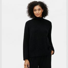 Cashmere Silk Bliss 
Turtleneck Box-Top | Eileen Fisher