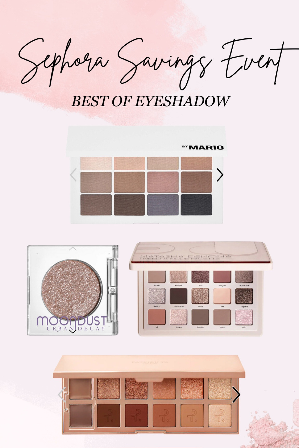 Happy Sephora Holiday Sale!!! 🖤Wanted to share my picks for best of eyeshadow! 

Rouge members can start shopping 20% off site wide today! Use code: SAVINGS at check out!  

#LTKBeauty #LTKSaleAlert #LTKHoliday