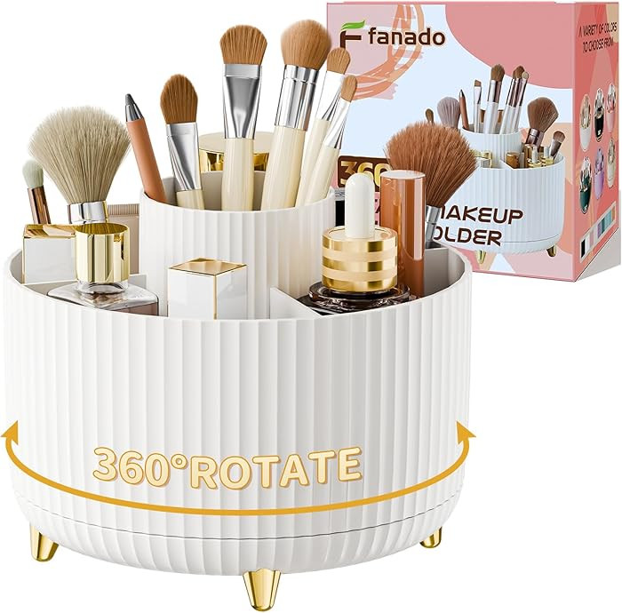 360° Rotate Makeup Brush Holder Organizer, Makeup Organizers Countertop, Makeup organization and... | Amazon (US)
