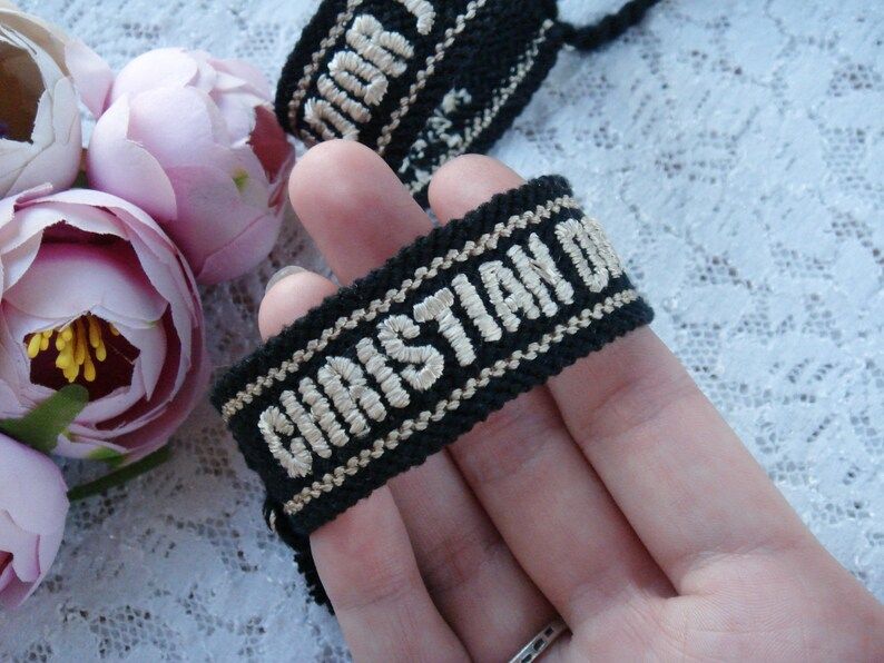 fashion woven bracelet, Friendship bracelet, Black wristband bracelet, Woven cotton fashion brace... | Etsy (US)