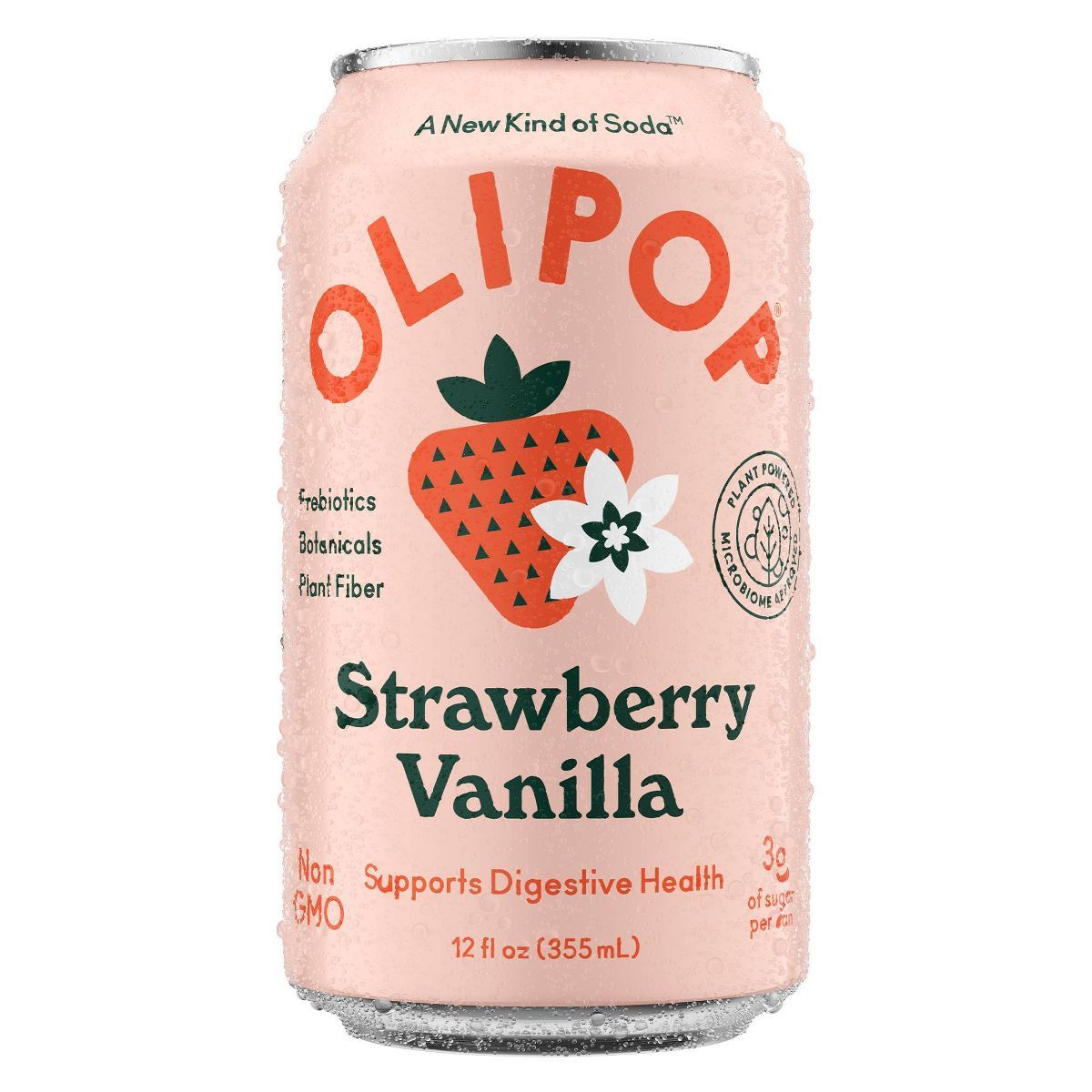 OLIPOP Strawberry Vanilla Prebiotic Soda - 12 fl oz | Target
