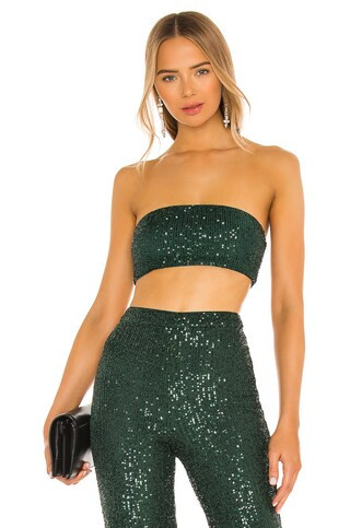 Camila Coelho Calvin Crop Top in Green from Revolve.com | Revolve Clothing (Global)