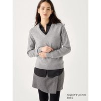 Uniqlo - 100% Cashmere V Neck Jumper - Grey | UNIQLO (UK)