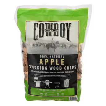 Cowboy Charcoal 180 Cubic Inch Apple Wood Chips - All Natural Smoke Flavor for Pork, Poultry, Fis... | Lowe's