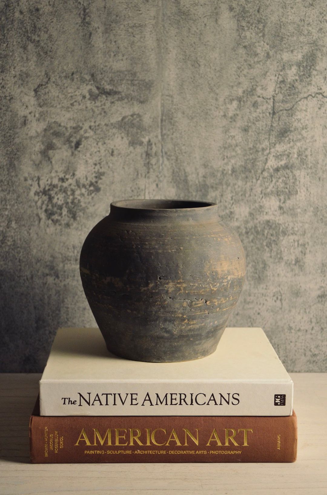 Vintage Grey Pot |  Clay Vase |  Rustic Vessel | Wabi Sabi | Black Pot | Pottery Vase | Primitive... | Etsy (US)