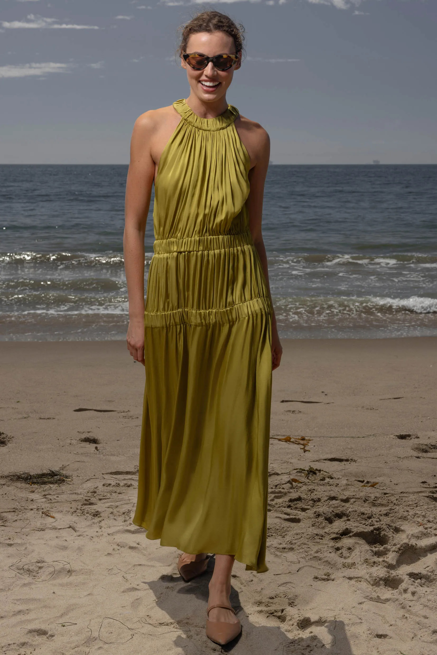 Idyll Dress - Chartreuse | Heidi Merrick
