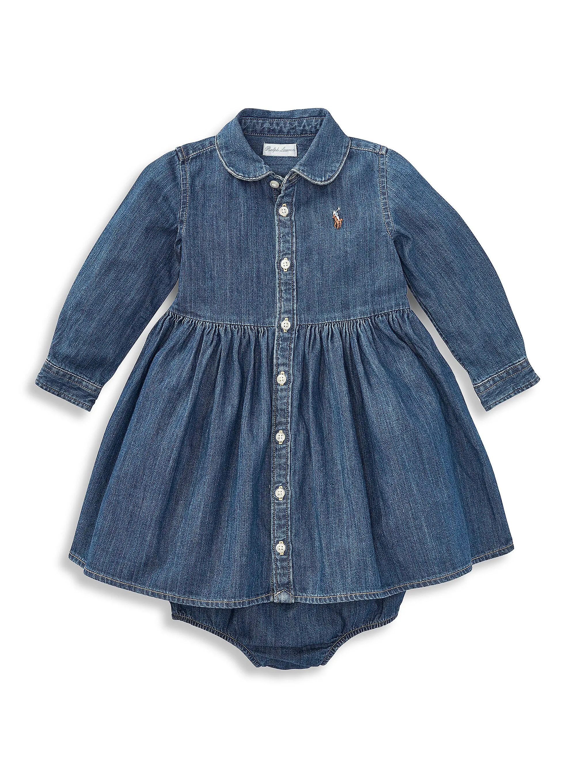 Baby Girl's Denim Shirtdress | Saks Fifth Avenue