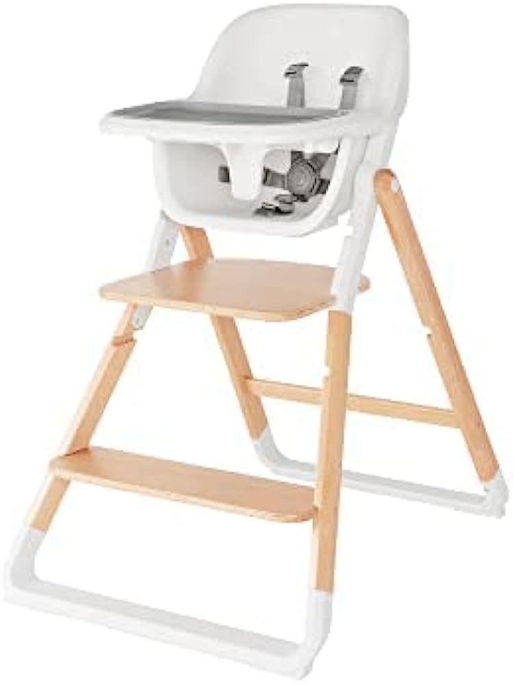 Ergobaby Evolve 3-in-1 High Chair and Kitchen Helper Stool Bundle, Natural Wood | Amazon (US)