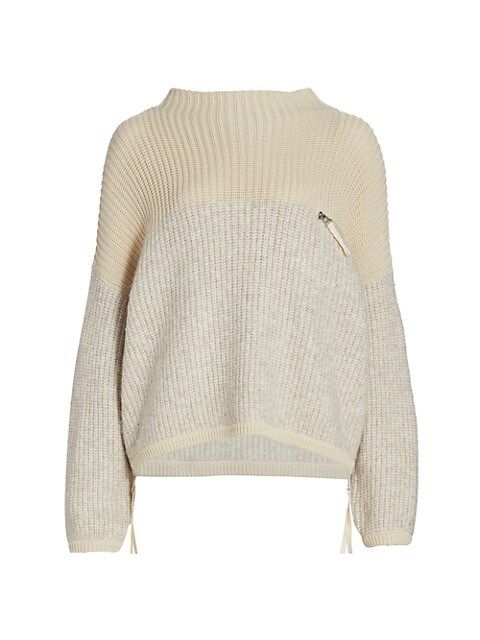 Darwell Two-Tone Zipped Sweater | Saks Fifth Avenue