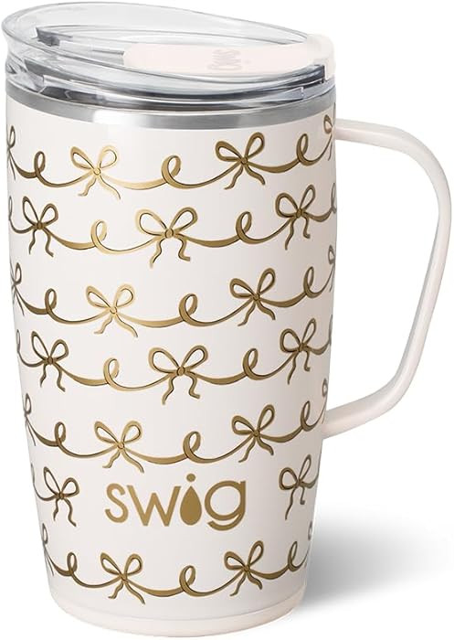 Swig Life 18oz Travel Mug, Insulated Tumbler with Handle and Lid, Travel Coffee Mug, Cup Holder F... | Amazon (US)