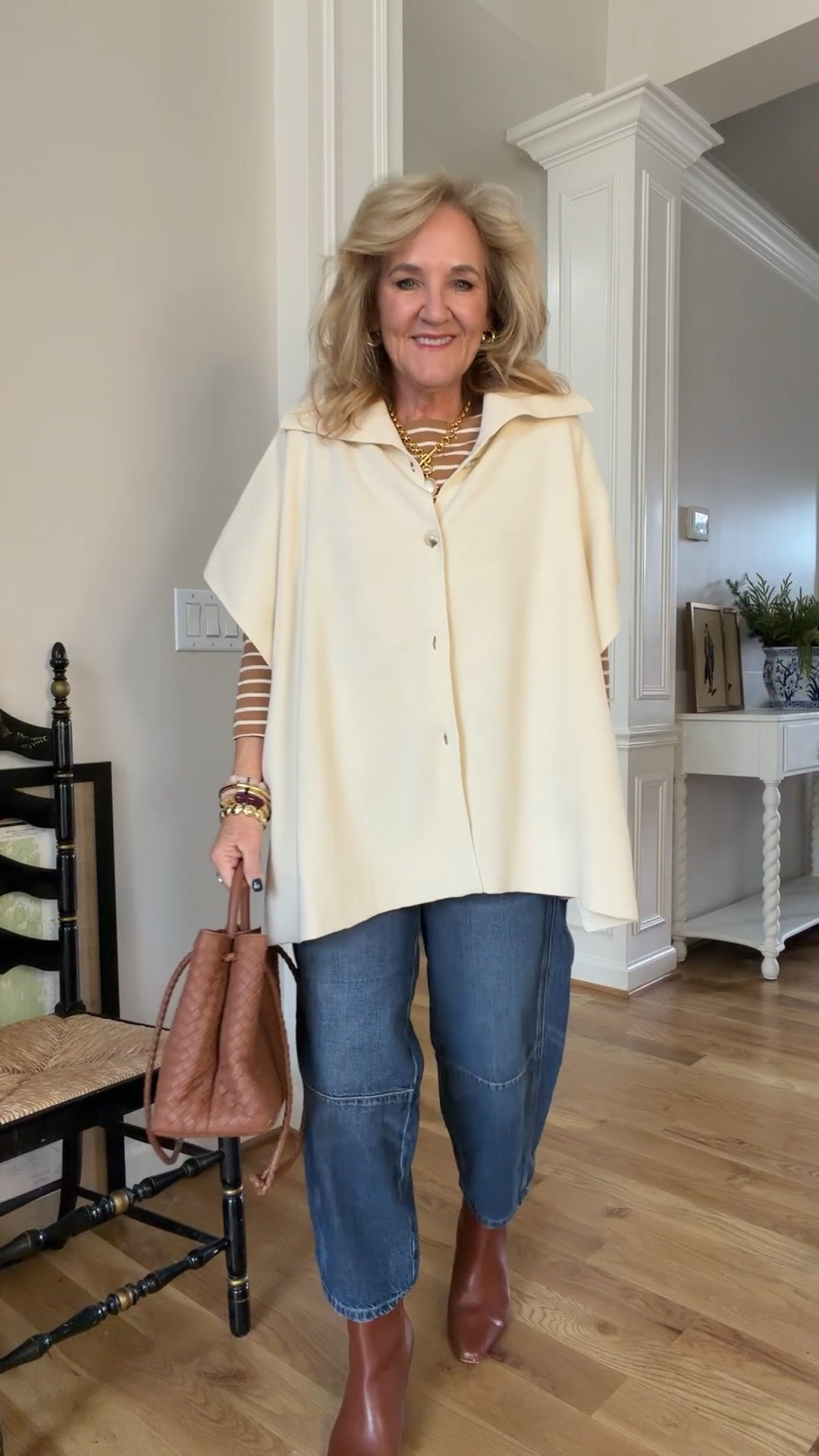 Everything is true to size, regular size 8/medium unless noted below 
Winter white cape/cardigan XS/S
Barrel jeans 8 petite 
Sherpa coat medium petite 
Quilted vest med petite 
Teal evergreen  Palmer pants size 6 reg 
Chicos no iron blouse size 1.0

35% off Allie & Bess sitewide until the 31st with code NANETTE35

Business casual casual pants not jeans 

#LTKFindsUnder100 #LTKOver40 #LTKSaleAlert