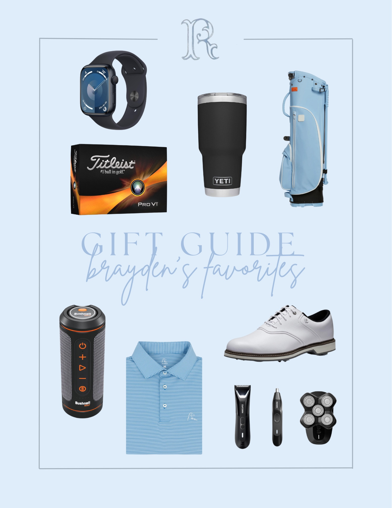 Brayden’s Favorites Gift Guide 


Gift Guide | Gifts for Him | Gifts for Boyfriend | Golf Gifts | Golf Finds | Amazon Finds | Rhoback | Golf Shoes | 

#LTKGiftGuide #LTKHoliday