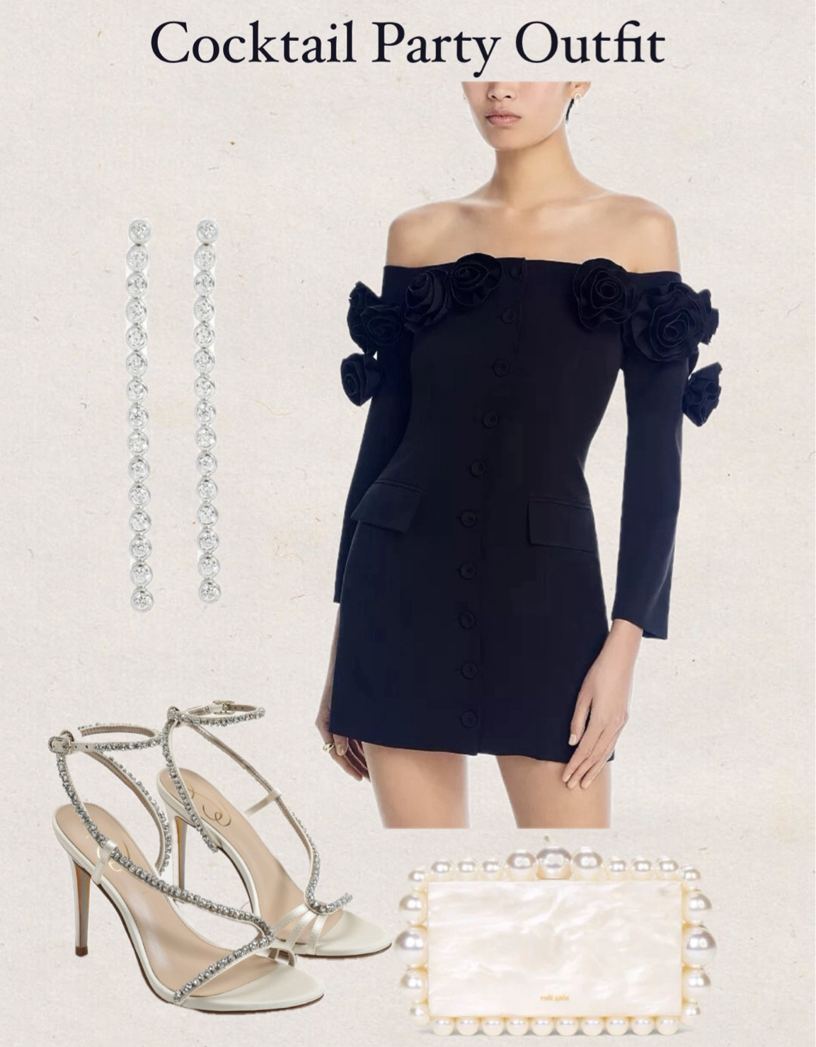 Cocktail party outfit
Off the shoulder dress
Rosette dress
Bridal heels
Pearl clutch
Cult Gaia clutch
Wedding Guest Dress
Vacation Outfit
Date night outfit
Resort Wear
Spring outfit
Dress

#LTKfindsunder100 #LTKSpringSale #LTKshoecrush