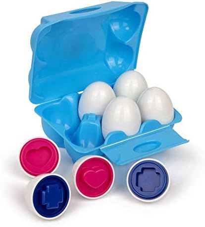 Playkidz Shape Sorting Eggs - Developmental and Educational Toy - Half A Dozen (6) Pieces for Mix... | Amazon (US)