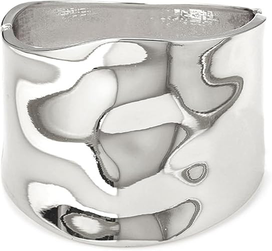 Bangle Bracelets for Women | 14K Gold Plated Trendy Wide Bracelets | Hinged Arm Cuff Bangles Chun... | Amazon (US)