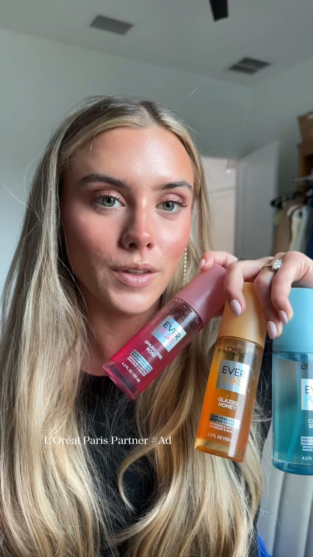 #LOrealParisPartner #Ad I always found it strange spraying my regular perfume all over my hair and this just makes total sense. This is the @lorealparis EverPure Hair Fragrance from @Target . ✨ Refresh your hair and senses with the L'Oreal Paris EverPure Caring Hair Fragrance. Formulated with vitamins, this hair perfume delicately scents and hydrates your hair, leaving it with a luminous shine and instant softness. It comes in three scents, all delicious! This hair perfume has a 72-Hour Lasting Scent: Enjoy a delicate, long-lasting fragrance that moves with you.

#Target #TargetPartner #LOrealParisHairCare #EverPureHairFragrance

#LTKgrwm #LTKselfcare #LTKBeauty