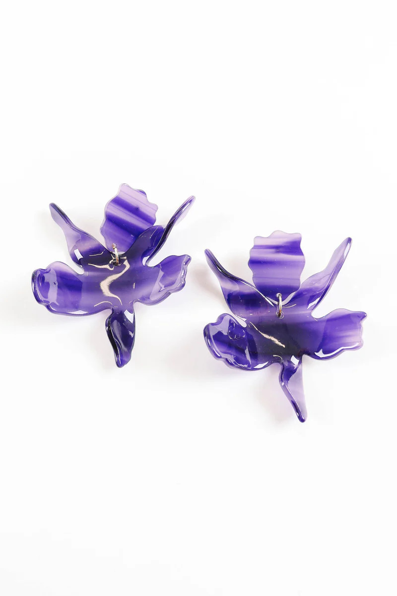 Mermaid Cove Earrings - Purple | The Impeccable Pig