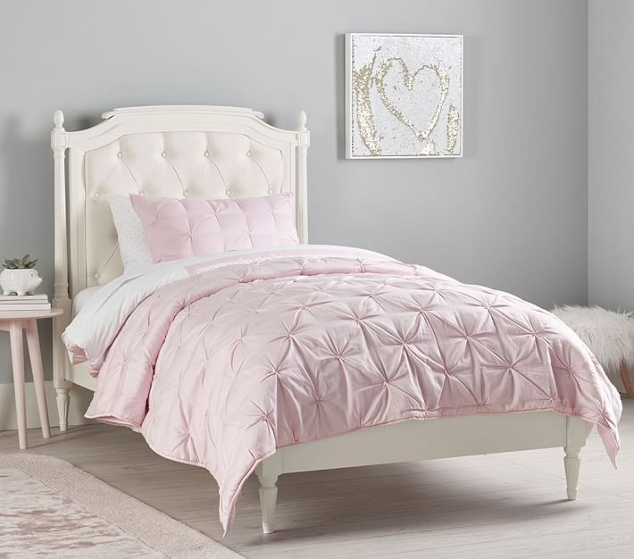 Blythe Upholstered Low Footboard Bed | Pottery Barn Kids