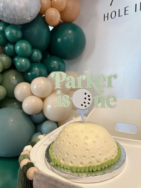 Hole in one birthday party theme for Parker’s first birthday - masters golf bday themed 

#LTKbaby #LTKkids #LTKfamily