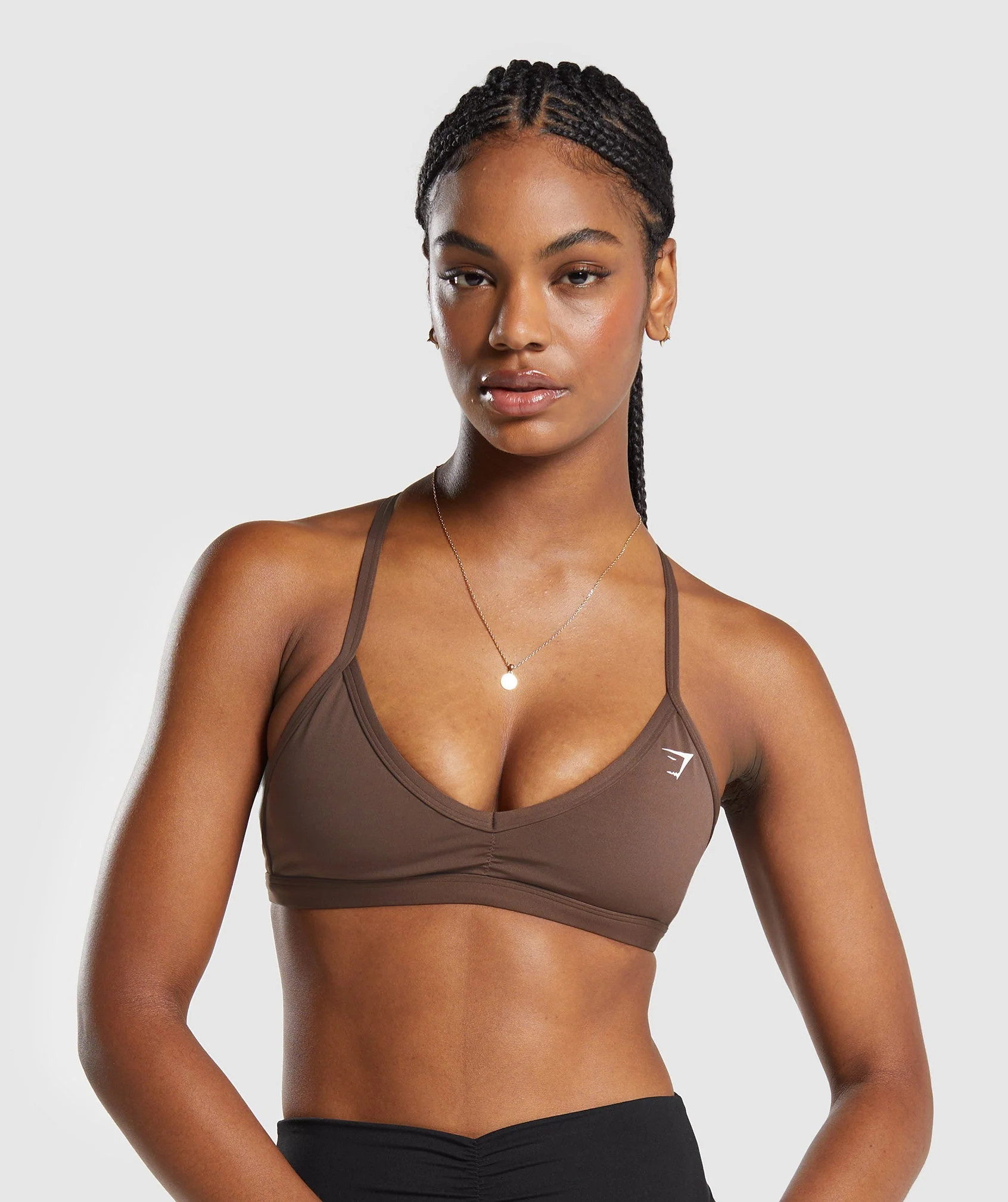 Gymshark Minimal Sports Bra - Penny Brown | Gymshark US